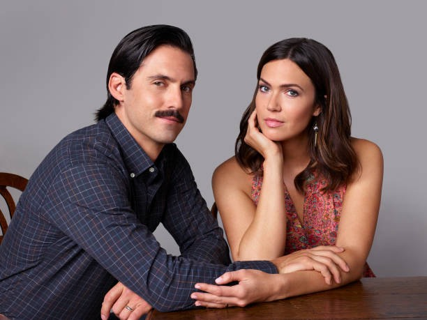 Milo Ventimiglia and Mandy Moore who play each others love interest in "This is Us." 