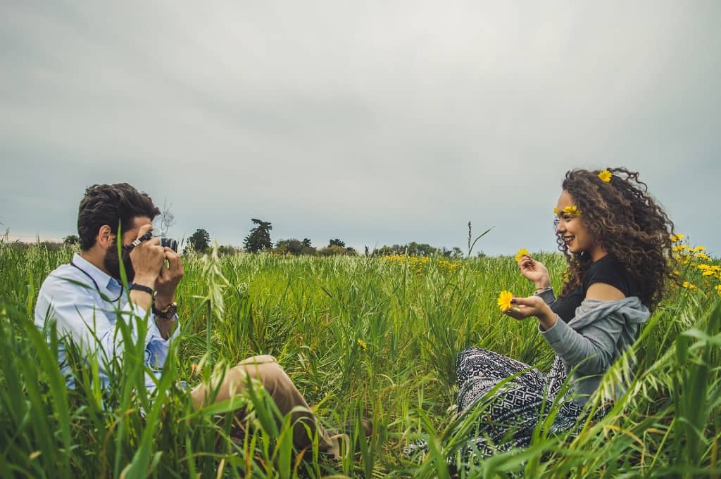 Couple in the field